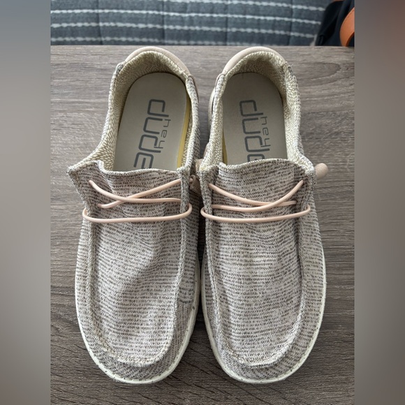 Hey Dude Shoes - Hey Dude Women's Slip-On Loafers - Blush, Tan, and Gray